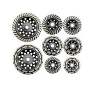 Compatible For SHDIATOOL 1pc Diamond Turbo Row Grinding Cup Wheel Grinding Disc Diameter 4"/100mm 4.5"/115mm 5"/125mm 7"/180mm Diamond Wheel(1pc 180 mm)