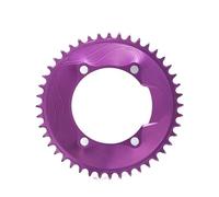 Compatible for Shimano Aero Closed Disc Chainring BCD110 3mm Offset 50-58T for Power Meter Spider Purple(Purple-44T)