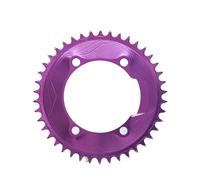 Compatible for Shimano Aero Closed Disc Chainring BCD110 3mm Offset 50-58T for Power Meter Spider Purple(Purple-42T)