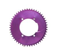 Compatible for Shimano Aero Closed Disc Chainring BCD110 3mm Offset 50-58T for Power Meter Spider Purple(Purple-50T)