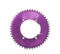 Compatible for Shimano Aero Closed Disc Chainring BCD110 3mm Offset 50-58T for Power Meter Spider Purple(Purple-48T)