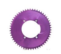 Compatible for Shimano Aero Closed Disc Chainring BCD110 3mm Offset 50-58T for Power Meter Spider Purple(Purple-54T)
