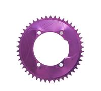Compatible for Shimano Aero Closed Disc Chainring BCD110 3mm Offset 50-58T for Power Meter Spider Purple(Purple-46T)