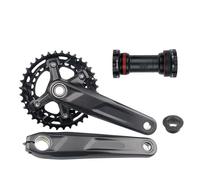 Compatible For Shimano Deore FC M5100, MTB Crankset 10-11S 170/175mm 32T Mountain Bike Sprocket With Bottom Bracket BB52 M500 M501(170mm 26T-36T MT501)