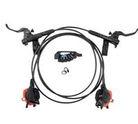 Compatible for Shimano SLX 2/4P L&R Hydraulic Brake Set MTB | Left Right Hydraulic Disc Brake Set 2/4 Piston Calipers for SLX M7100 M7120(M7120 D03S Resin)