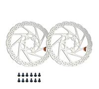 Compatible for Shimano SM-RT56 MTB Disc Brake Rotor,160/180mm 6 Bolts Hydraulic Disc for Road & Mountain Bike(180mm 2pcs)