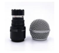Compatible For Shure BETA58A SM58 PG58 Upper Steel Microphone Core Parts FOR SLX2 PGX2 QLXD2 Wireless Handheld Microphone Replacement Head(SM58-BLACK)