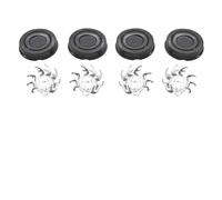 Compatible for Skull Shaver,Shaver Head Replacement Blades Men's Razor Replacement Blade(Black 4 Pcs 1 Set)