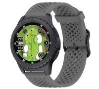 Compatible for SkyCaddie Watch Bands, Quick Release Silicone band with Metal Buckle Compatible for SkyCaddie LX2, LX5, LX5C Smart Watches (Gray, 22mm size band)