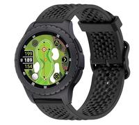 Compatible for SkyCaddie Watch Bands, Quick Release Silicone band with Metal Buckle Compatible for SkyCaddie LX2, LX5, LX5C Smart Watches (Black, 22mm size band)