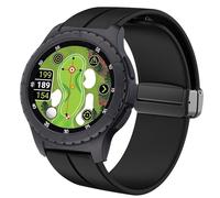 Compatible for SkyCaddie Watch Bands, Quick Release Soft Silicone Sport Wristband Replacement Straps Compatible for SkyCaddie LX2, LX5, LX5C Smart Watches (Black, 20mm size band)