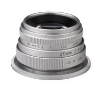 Compatible for Sony E 35mm F1.6 APS-C Manual Focus Lens with Adapter Ring for Micro 4/3 E A6600 6500 EOS-M M50(E mount)