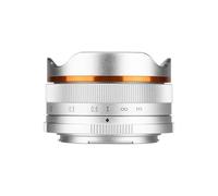 Compatible for Sony E-Mount 10mm F5.6 APS-C Fisheye Manual Focus Lens ZV-E10 A6400 EF-M Z(Silver,EF-M)