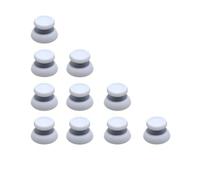 Compatible For Sony PlayStation 5 PS5 DualSense Controller, 10PCS Replacement Thumbstick Joystick Caps 3D Analog Stick Covers Gaming Accessories(White 10pcs)