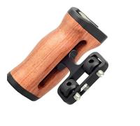 Compatible For Sony ZV-E10 Wood Cage Kit | Reserved multi-thread ports and cold shoe slots for vlog and outdoor gear expansion(Handle)