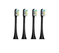 Compatible for SOOCAS Electric Toothbrush ，Compatible for SOOCAS X1 X3 X3U X5 Teeth Brush Replacement Heads(Black 4 pcs)