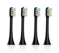 Compatible for SOOCAS Electric Toothbrush Heads Replacement,Compatible for X1 X3 X3U X5 Sonic Teeth Brush(Black 4 pcs)