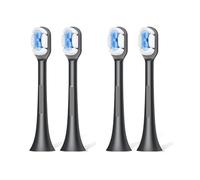 Compatible for SOOCAS Sonic Electric Toothbrush Heads Replacement for X1 X3 X3U X5 Teeth Brush(4pcs Black)