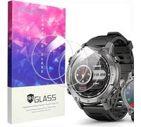 Compatible for SOUYIE GPS Smart Watch for Men 1.43" AMOLED Screen Protector, [3 Pack] Lamshaw 9H Tempered Glass Screen Protector Film Compatible with SOUYIE KW350,KW350C 1.43 Inch Smart Watch (3 Pack)