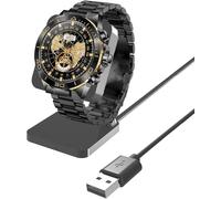 Compatible for SOUYIE SW-7 Watch Charging Dock Station, Lamshaw 2-in-1 Charger & Stand, Stable & Safe Charging, Sl unctional Design Compatible with SOUYIE SW-7 1.43" AMOLED Smart Watch (Black)