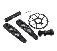 Compatible For SRAM DUB, MTB Crankset 165/170mm 29mm Axis 3-Bolt Direct Mount For Enduro AM Mountain Bike(Black 34T BB,165mm)