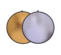 Compatible For Studio/On-Location Lighting - 60cm 2-in-1 Collapsible Round Photo Reflector Photography Accessory