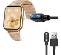 Compatible for TAOPON ZL54 Smart Watch Charger, Blueshaweu 2 Pin Magnetic USB Replacement Charging Compatible with TAOPON ZL54 1.83 Inch Smart Watch (Black)