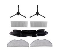 Compatible For Tefal，Compatible For ROWENTA X-PLORER 75 RR8577WH，Robotic Vacuum Cleaner Accessories Roll Brush Side Brush HEPA Filter Mop Cloth (Color : Set a)