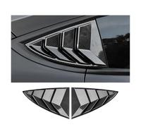 Compatible For Tesla Model 3 2017-2023 Rear Windshield Sticker Side Spoiler Splitter Trim Triangle Louver Compatible For Tesla Model 3 Highland 2024(Gloss Carbon)