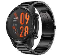 Compatible for TicWatch Pro 3 Ultra Band, Giaogor Quick Release Stainless Steel Metal Replacement Straps Compatible TicWatch Pro 3 Ultra GPS Smartwatch 2021 (Black)