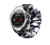 Compatible for Ticwatch Pro Bands, LvBu Fabric Elastic Scrunchie Elastic Watch Band Women Cute Replacement Straps Compatible with Ticwatch Pro 2020 / Ticwatch E2 / Ticwatch S2 (Grid)