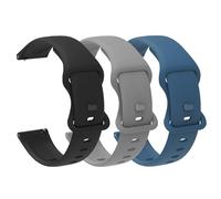 Compatible for Timex Marlin Bands, 20mm, 22mm, 24mm Classic Watch Bands Soft Silicone Replacmenet Bracelet Sports Strap for Men & Women Compatible for Timex Expedition Scout, Marlin Watch (3 Pack-M