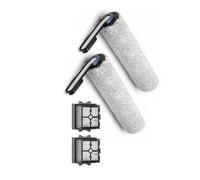 Compatible For Tineco Floor One S5 Combo，Wet Dry Cordless Vacuum Cleaner Replacement Accessories Roller Brush Hepa Filters Filter Element (Color : Filter 2pcs Brush 2pcs)