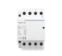 Compatible For TOCT1 4P 63A 110V COIL 400V~ 50/60HZ Din Rail Household AC Modular Contactor 4NO Or 2NO 2NC Contactors(4P 63A 2NO 2NC 110V)