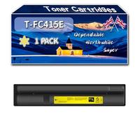Compatible for Toshiba T-FC415E Toner Cartridges, Work for Toshiba E-studio 2515AC 3015AC 3515AC 4515AC 5015AC Printers, Toner Cartridges TFC415E (1 Pack Yellow)