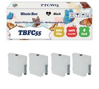Compatible for Toshiba TBFC55 Waste Box Work for Toshiba E-Studio 5560 c E-Studio 5560 c LCF E-Studio 6520 C E-Studio 6520 CT E-Studio S 6570 Printers (4 Pack Black)