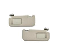 Compatible For Toyota Corolla 2008-2013 Car Interior Sun Visor With Mirror Grey Beige Sun Shade Left Right Driver Passenger Side(Beige Pair)