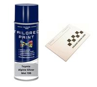 Compatible For Toyota Hilux 2012-2016 Aerosol Spray Paint (Aerosol Paint, Alpine Silver Met 199)