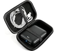 Compatible for TP-Link Case, Lamshaw Durable EVA Carrying Case, Shockproof & Lightweight Protective Cover Compatible with TP-Link Roam 7, N300, AC750 (Black, TP-Link Roam 7)