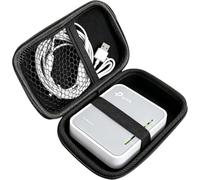 Compatible for TP-Link Case, Lamshaw Durable EVA Carrying Case, Shockproof & Lightweight Protective Cover Compatible with TP-Link Roam 7, N300, AC750 (Black, TP-Link AC750)
