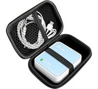 Compatible for TP-Link Case, Lamshaw Durable EVA Carrying Case, Shockproof & Lightweight Protective Cover Compatible with TP-Link Roam 7, N300, AC750 (Black, TP-Link N300)