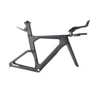 Compatible for VeloBuild T47 Carbon Fiber Time Trial Frame Set, Disc Brake & Integrated Cables(Glossy,M)