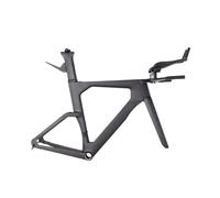 Compatible for VeloBuild T47 Carbon Fiber Time Trial Frame Set Disc TT Bike Integrated Cables(Glossy,S)