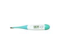 Compatible For Veterinary digital thermometer flexible animal package Bendable electronic soft head pet people(Lake blue green)