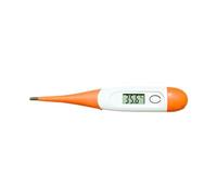 Compatible For Veterinary digital thermometer flexible animal package Bendable electronic soft head pet people(Orange)