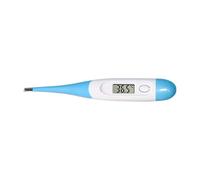 Compatible For Veterinary digital thermometer flexible animal package Bendable electronic soft head pet people(Sky blue)