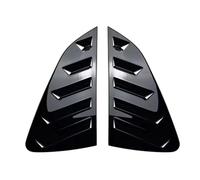 Compatible For Volkswagen Polo MK6 2018-2023 Car Rear Louver Window Side Shutter Cover Trim Sticker Vent Scoop ABS Carbon Fiber Auto(Gloss Black)