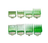 Compatible For WAHL,Hair Cutting Machine, 8Pcs/Set Limit Comb Clipper Guards, Professional Barber Cutting Guide Combs With Hang Buckle(Green-8PCS)