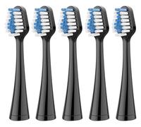 Compatible for Waterpik Replacement Toothbrush Heads, Soft Bristles for Select Models(5PCS Black)