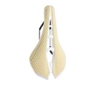 Compatible for WEST BIKING 3D Printed Honeycomb Bicycle Saddle, Ultralight Breathable Seat Part for MTB, Gravel & Road Bikes(White A)